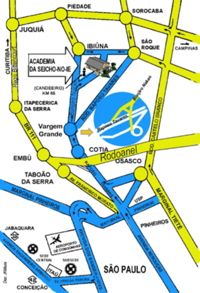 Museu Mapa ao Museu Historico 2020 Visite o Museu Estrada Vicinal Seicho-No-Ie, nº  1350- Bairro Paiol Pequeno Ibiúna/SPTel.: (0xx15)3241-1632E-mail: academiaibiuna@sni.org.br