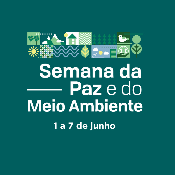 600x600 semana da paz SEMANA DA PAZ E DO MEIO AMBIENTE Há mais de 90 anos, desde sua fundação, a Seicho-No-Ie vem trazendo, por meio de seus Ensinamentos, mais luz para as questões ambientais. Especialmente durante a Semana da Paz e do Meio Ambiente, temos um período dedicado para reftetirmos sobre a questão ambiental, promovendo ações práticas em prol da preserva- ção do meio ambiente.