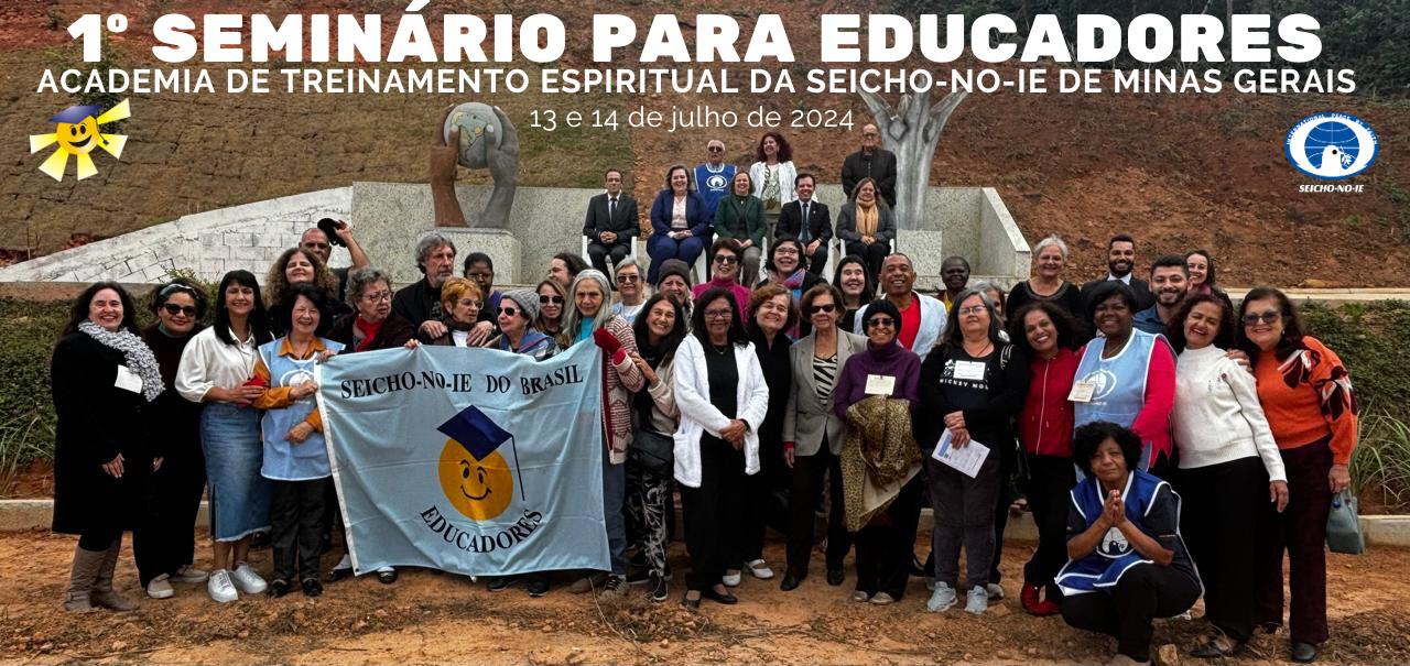 WhatsApp Image 2024 08 21 at 11.14.55 1 Seminário para Educadores Minas Gerais Os orientadores adjuntos foram: Vice-Presidente da Associação dos Educadores da SEICHO-NO-IE DO BRASIL, Preletora em Grau Sênior Fernanda Negrão Chaves Caielli e o Membro da Comissão Executiva Central da Associação dos Educadores da SEICHO-NO-IE DO BRASIL, Preletor em Grau Sênior Crasso de Oliveira. Uma alegria poder contar com a presença deles.