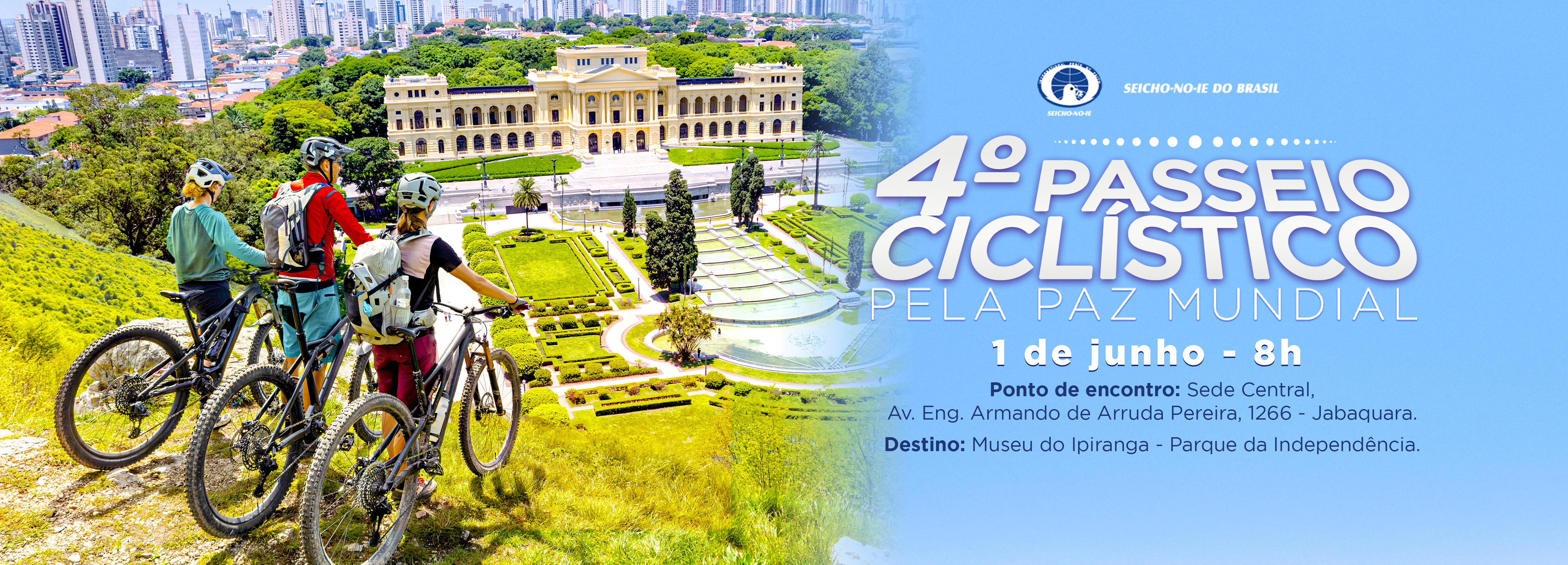 1110x400 banner portal desktop 2 4º Passeio Cilístico Evento, marcado para 1º de junho, terá novidades em relação à edição anterior e múltiplos significados.