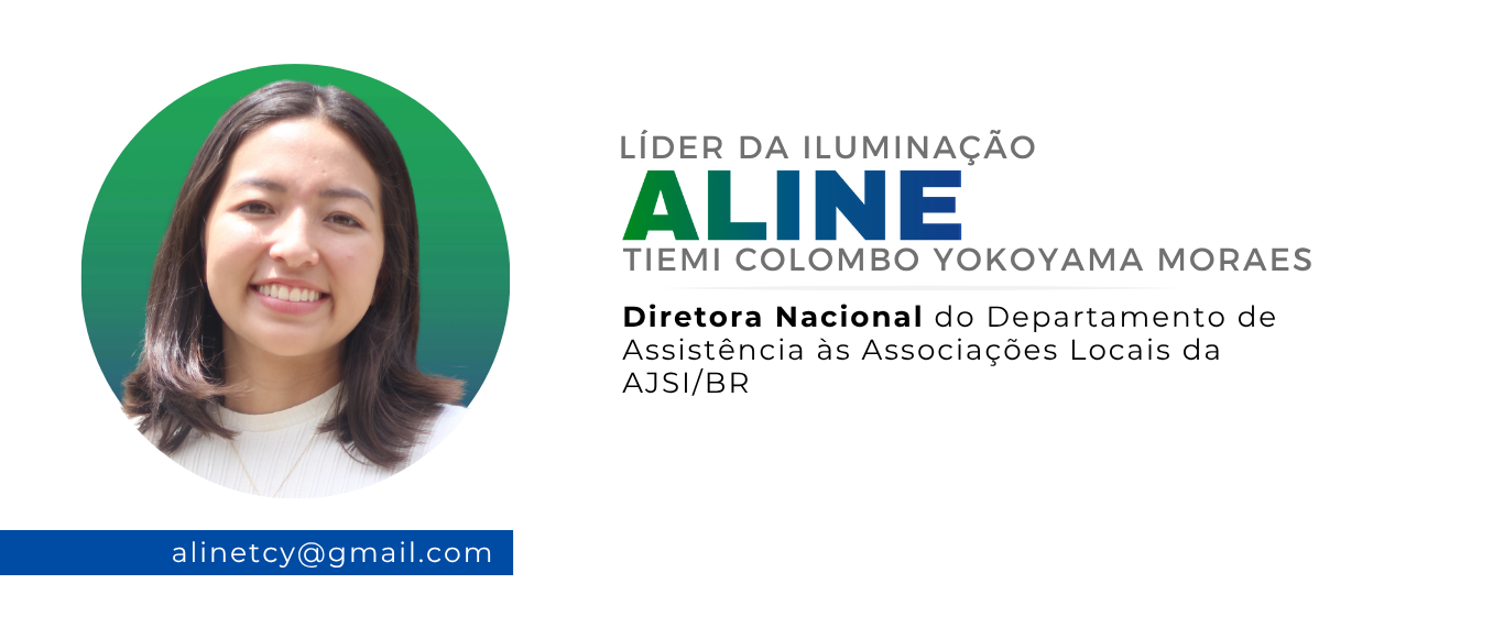 ALINE Membros da CEC - AJSI/BR A Comissão Executiva Central (CEC), presidida pelo Presidente Nacional, é o órgão de decisão e execução da Associação dos Jovens da SEICHO-NO-IE DO BRASIL. Essa comissão é responsável pela elaboração do Plano de Ação da AJSI e, juntamente com as Diretorias regionais e locais, pela realização das ações para cumprimento de seus objetivos.
